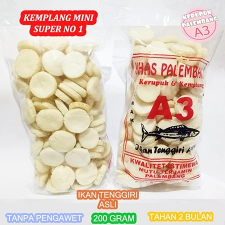 Kemplang Mini Ikan Tenggiri 200gr – Kerupuk Mini Super Khas Palembang