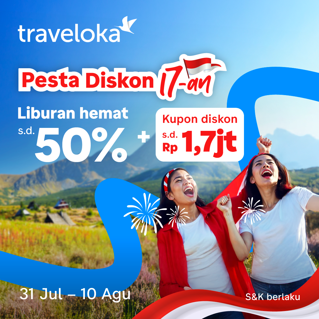 Galeri Pesta Diskon 17-an Traveloka Dimulai! 